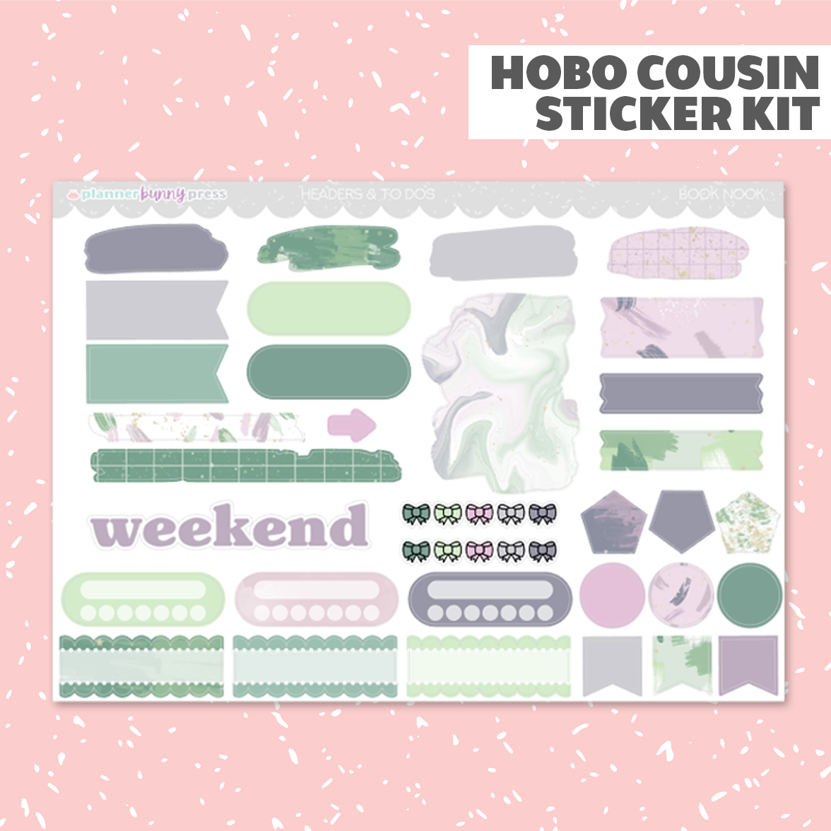 Book Nook | Hobonichi Cousin Sticker Kit