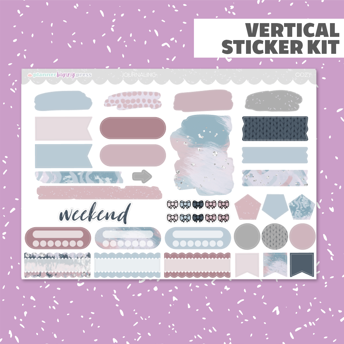 Cozy | Vertical Sticker Kit