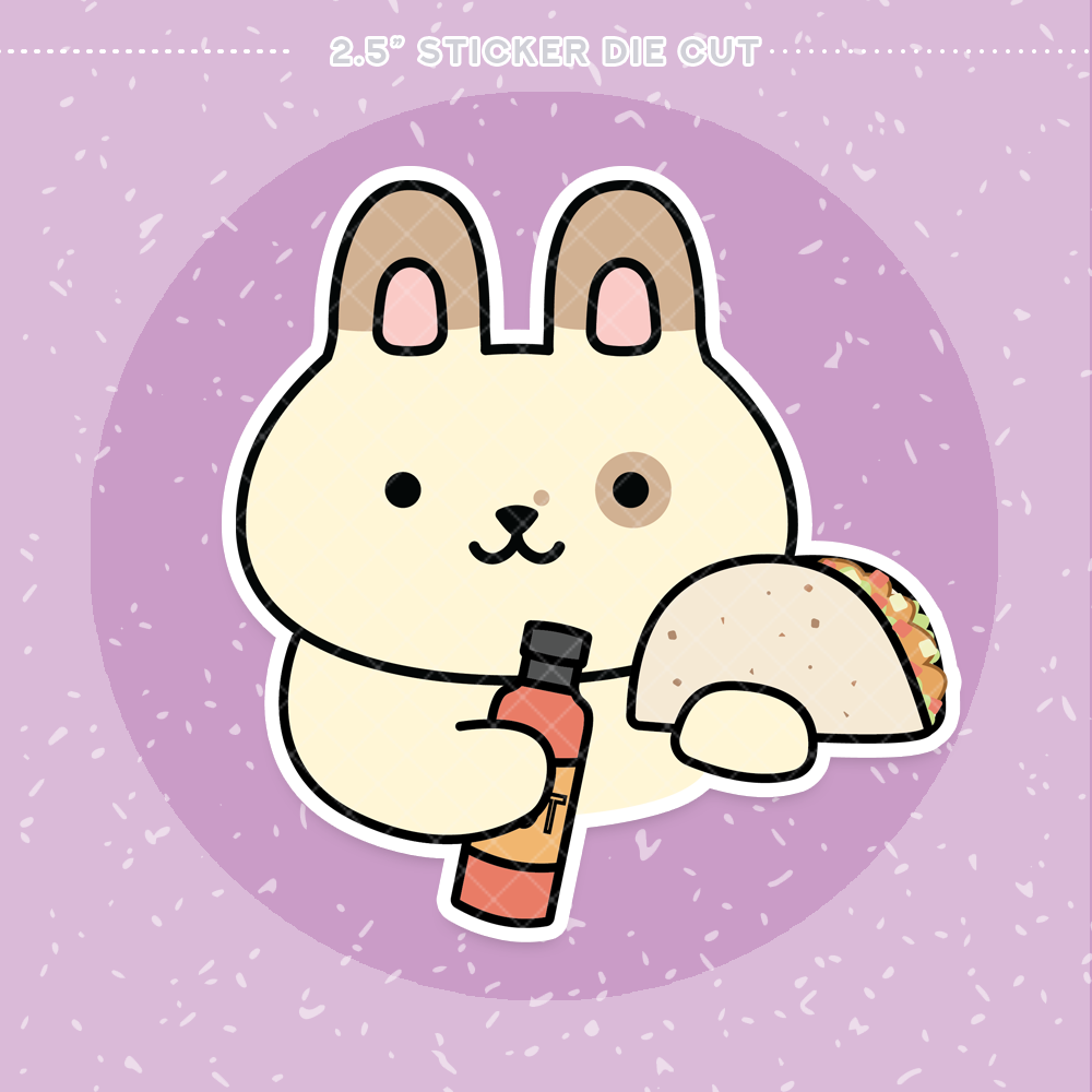 Taco Night Sticker Die Cut