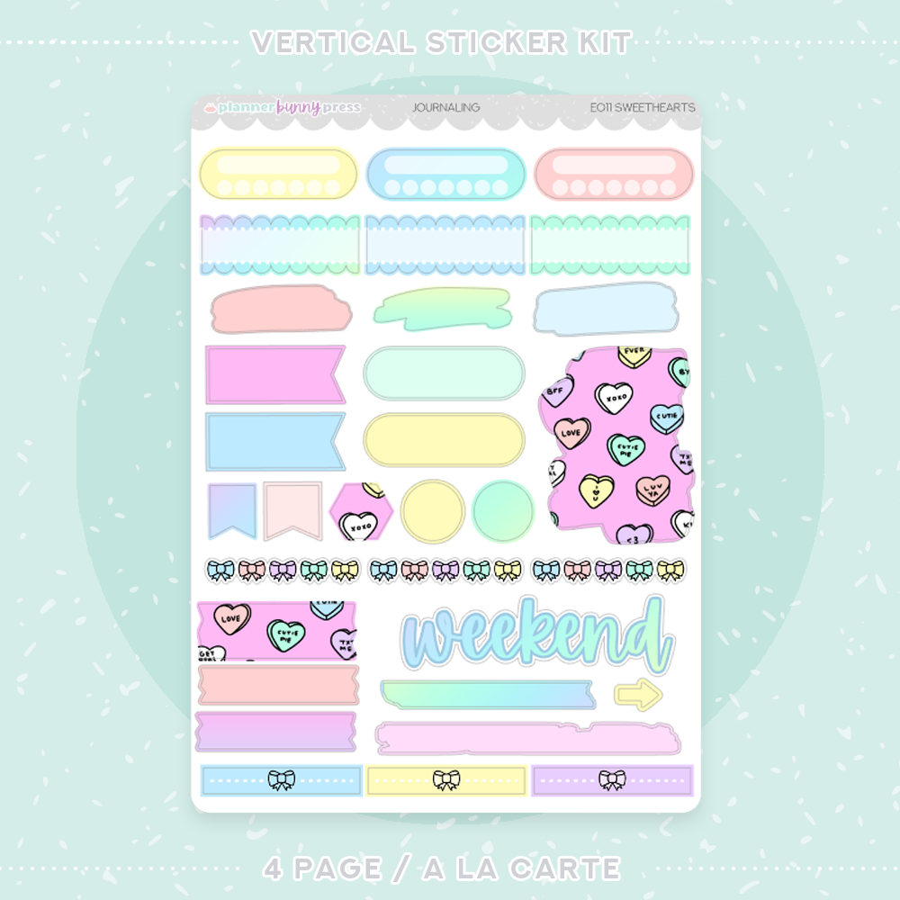 Sweethearts | Vertical Sticker Kit
