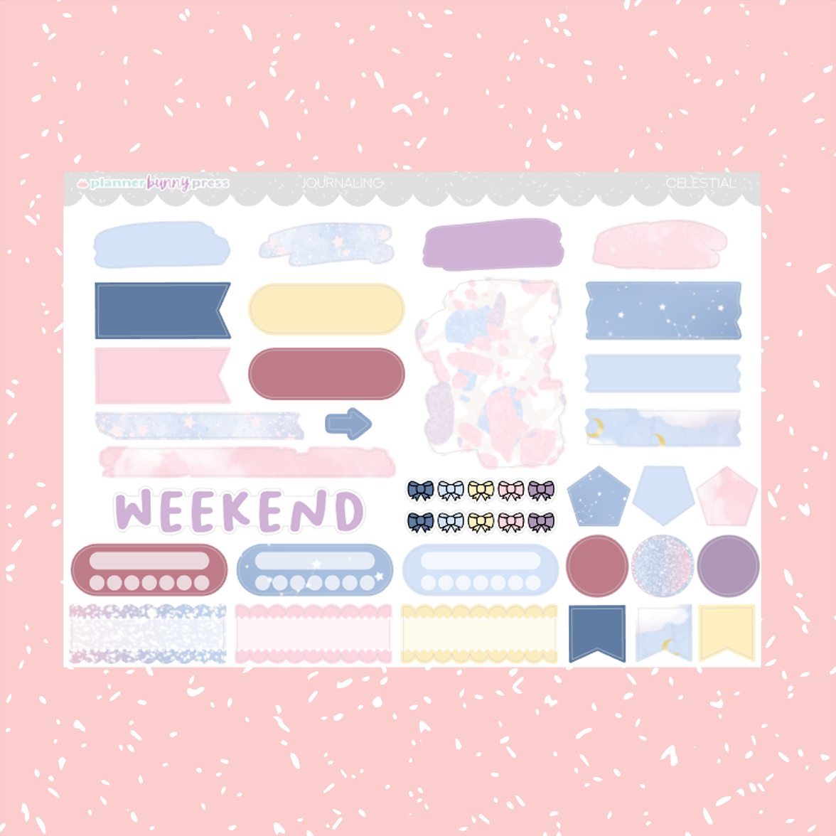 Celestial | Hobonichi Cousin Sticker Kit