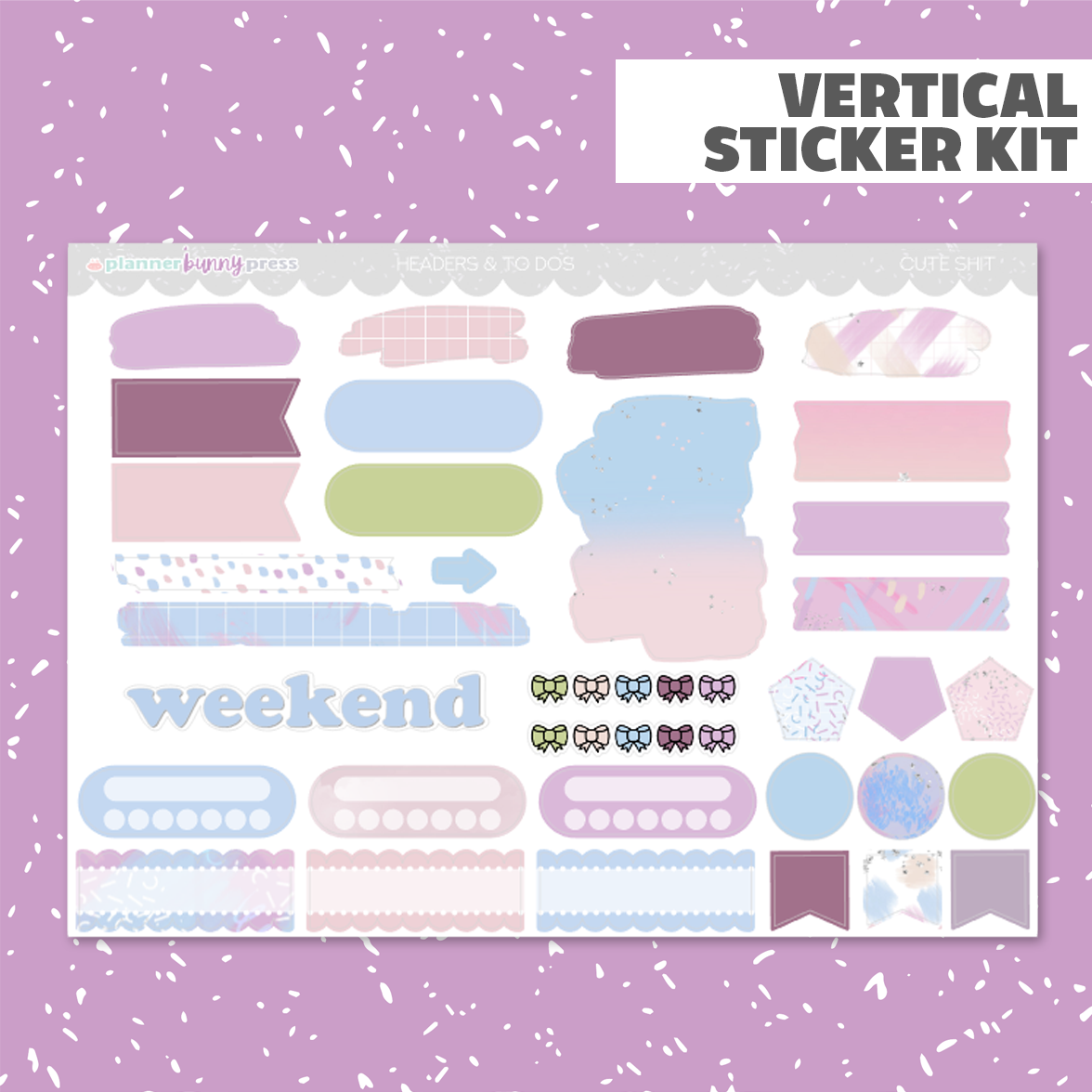 Cute Shit | Vertical Sticker Kit
