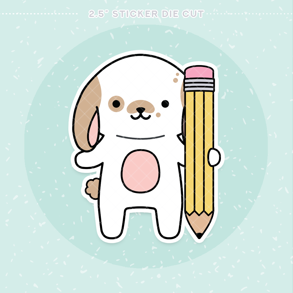 Pencil It In Sticker Die Cut