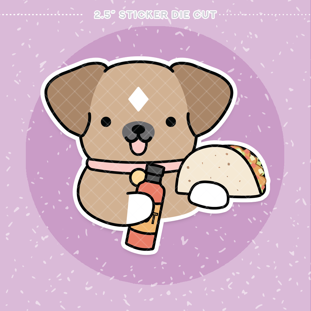 Taco Night Sticker Die Cut
