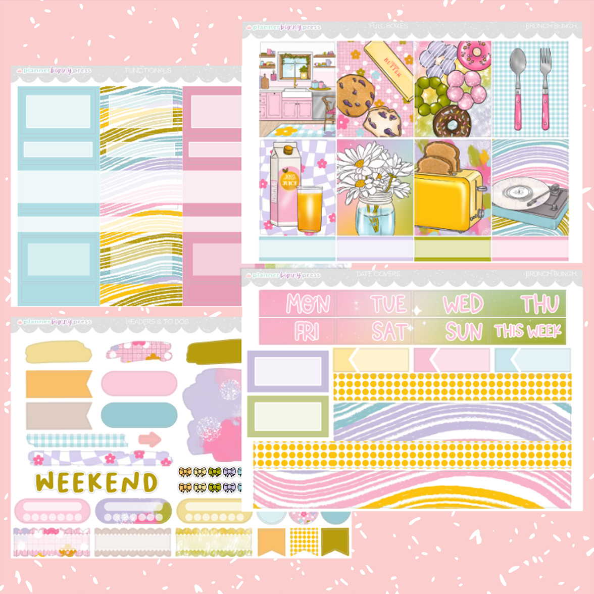 Brunch Bunch | Vertical Sticker Kit