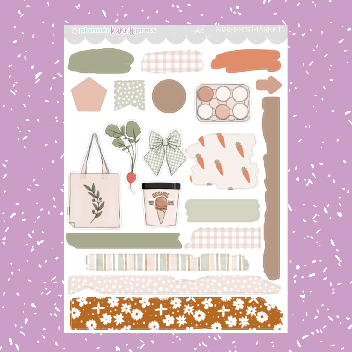 Farmer's Market | A6 Sticker Kit