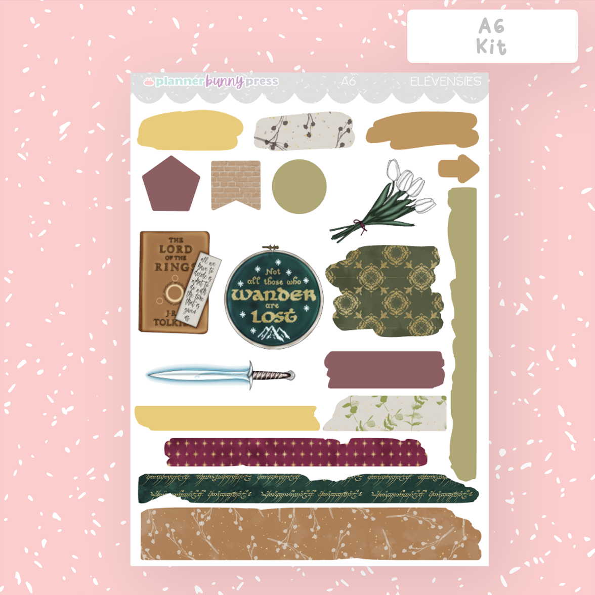 Elevensies | A6 Sticker Kit