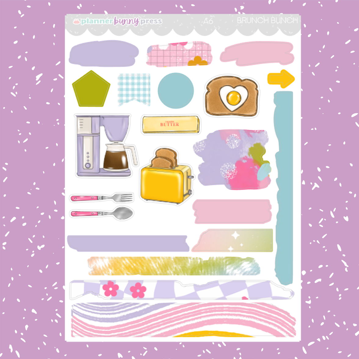 Brunch Bunch | A6 Sticker Kit