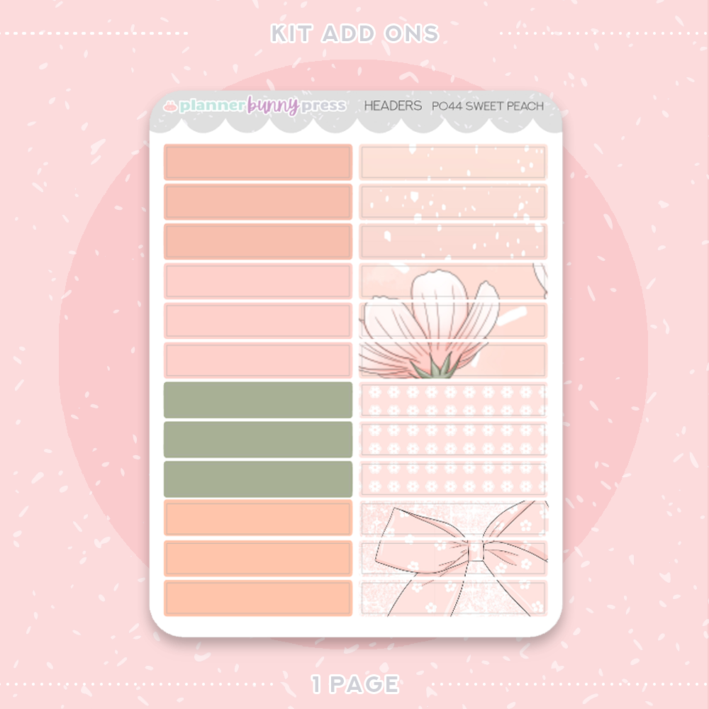 Sweet Peach | Add Ons