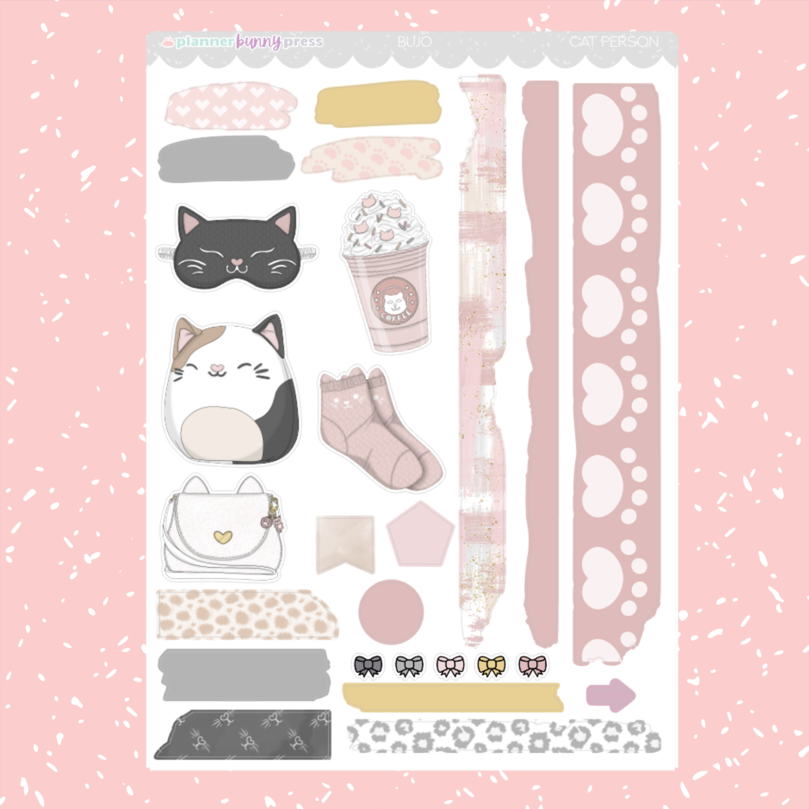 Cat Person | Bujo Sticker Kit