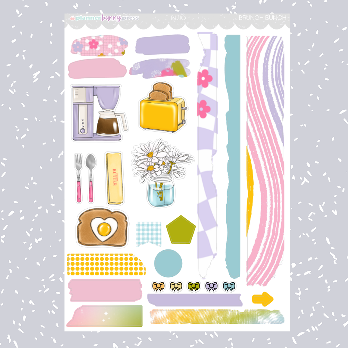Brunch Bunch | Bujo Sticker Kit