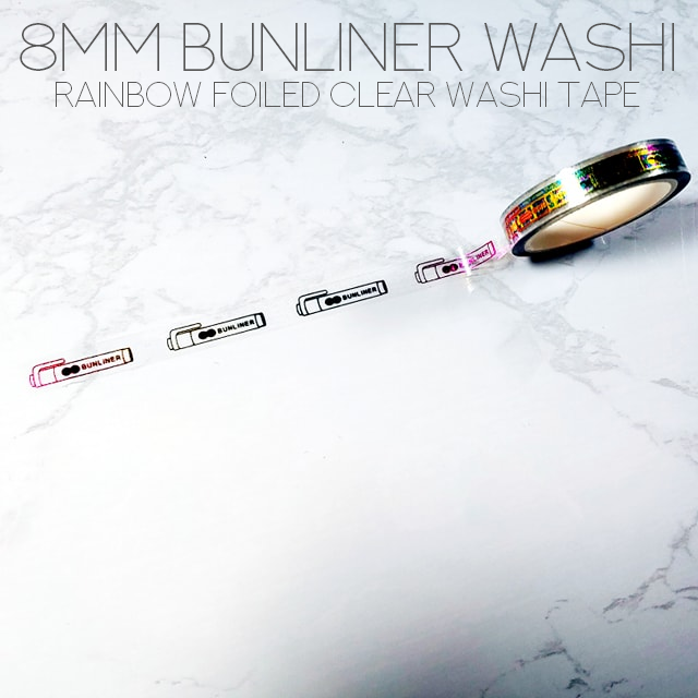 Rainbow Bunliner Washi Tape