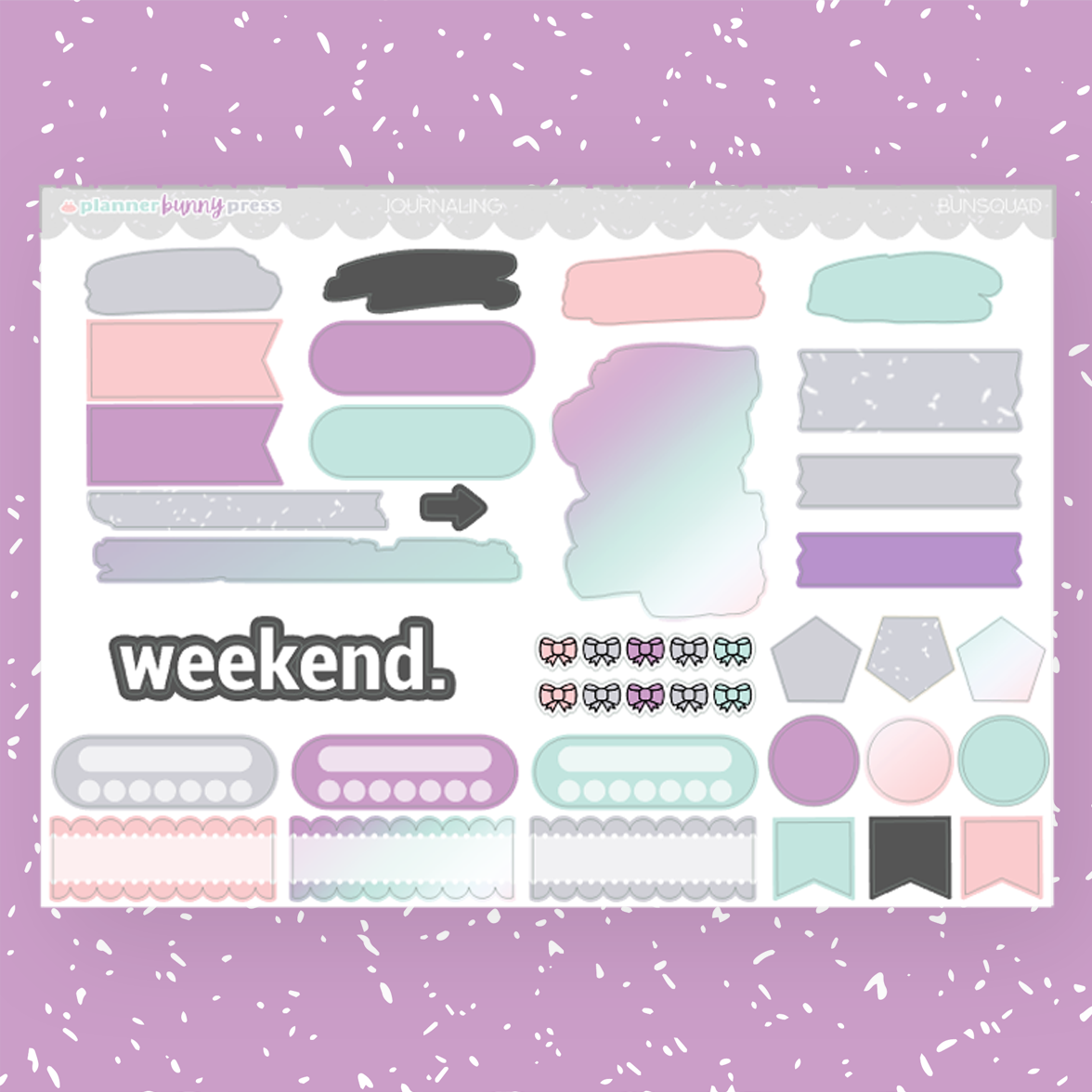Bunsquad | Hobonichi Cousin Sticker Kit