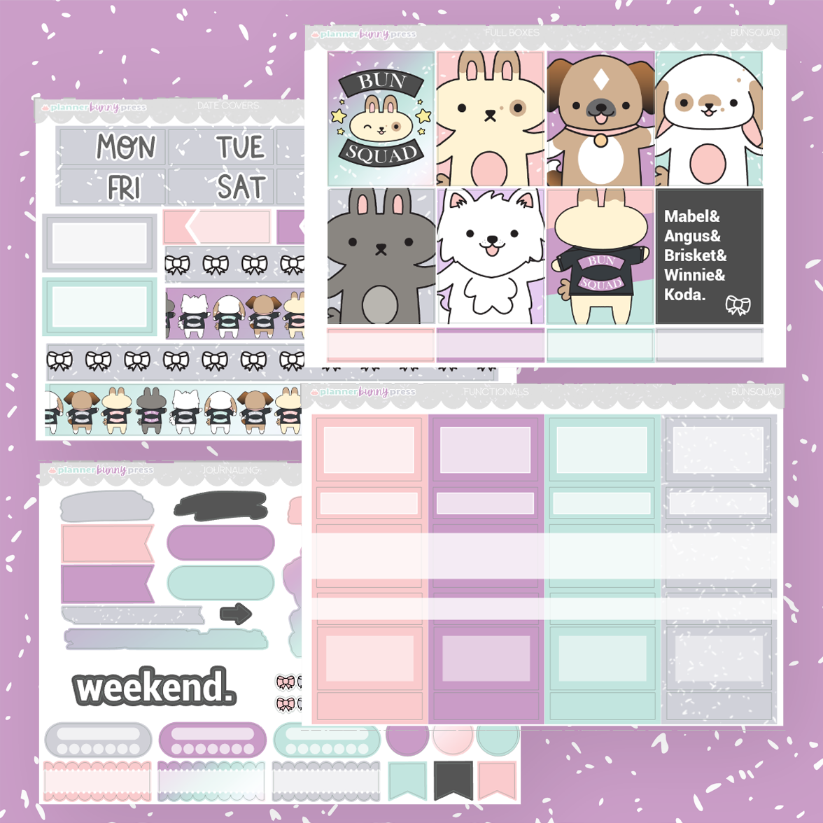 Bunsquad | Hobonichi Cousin Sticker Kit