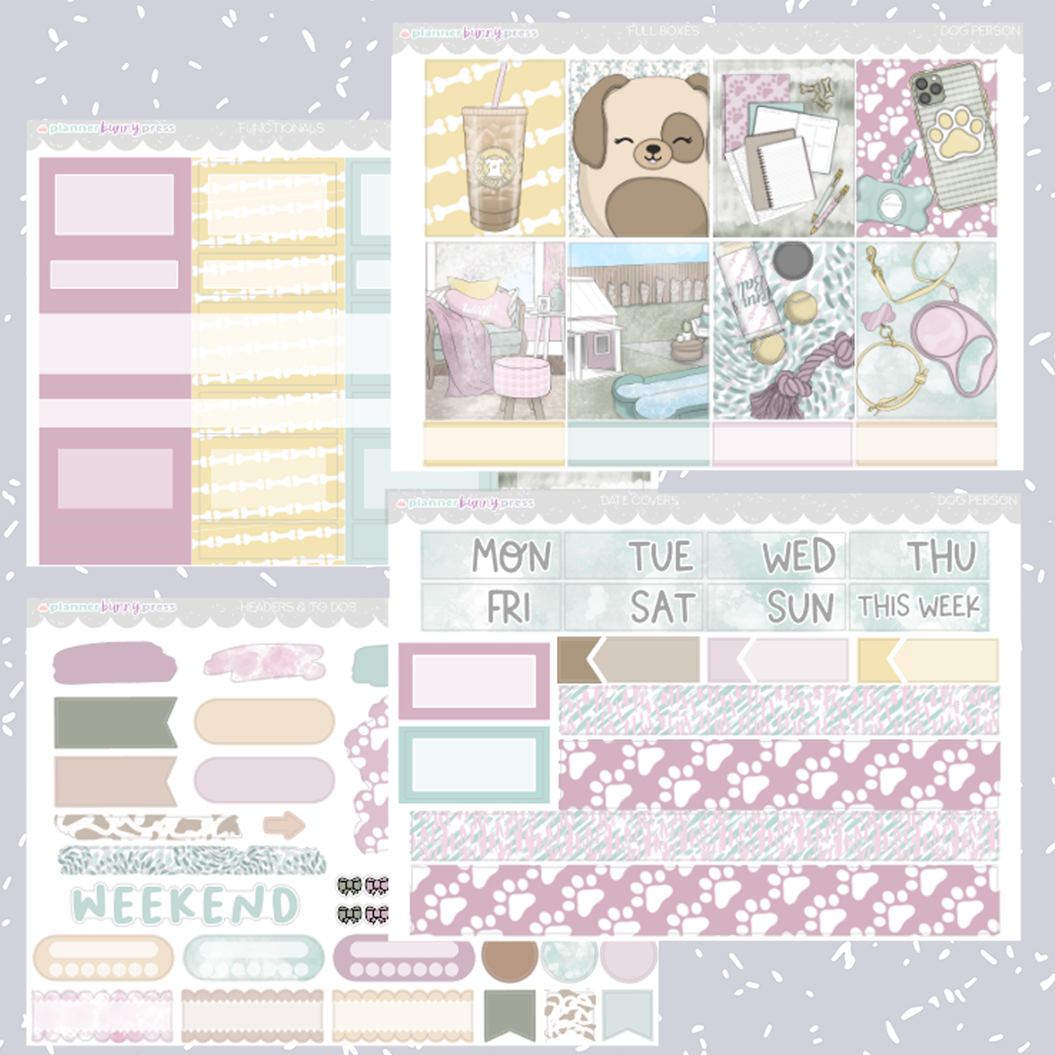 Dog Person | Hobonichi Cousin Sticker Kit