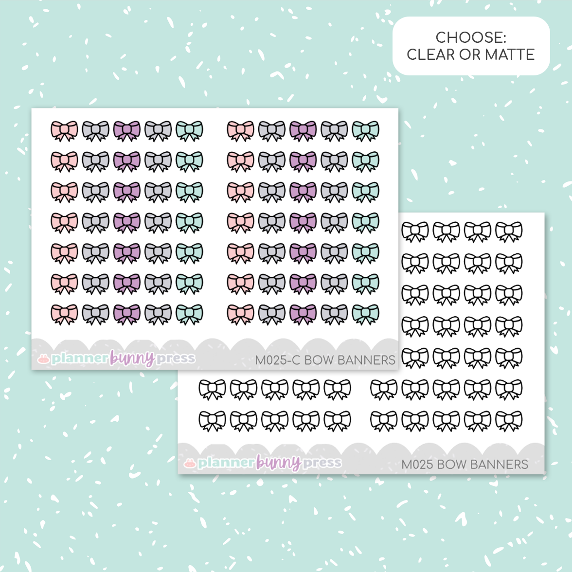 Bow Banner Minis | Doodle Icon