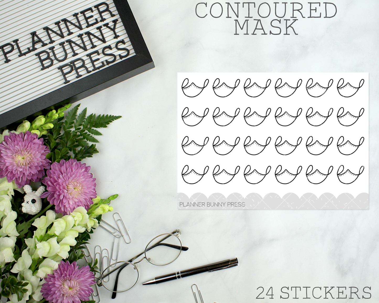 Contoured Masks | Doodle Icon