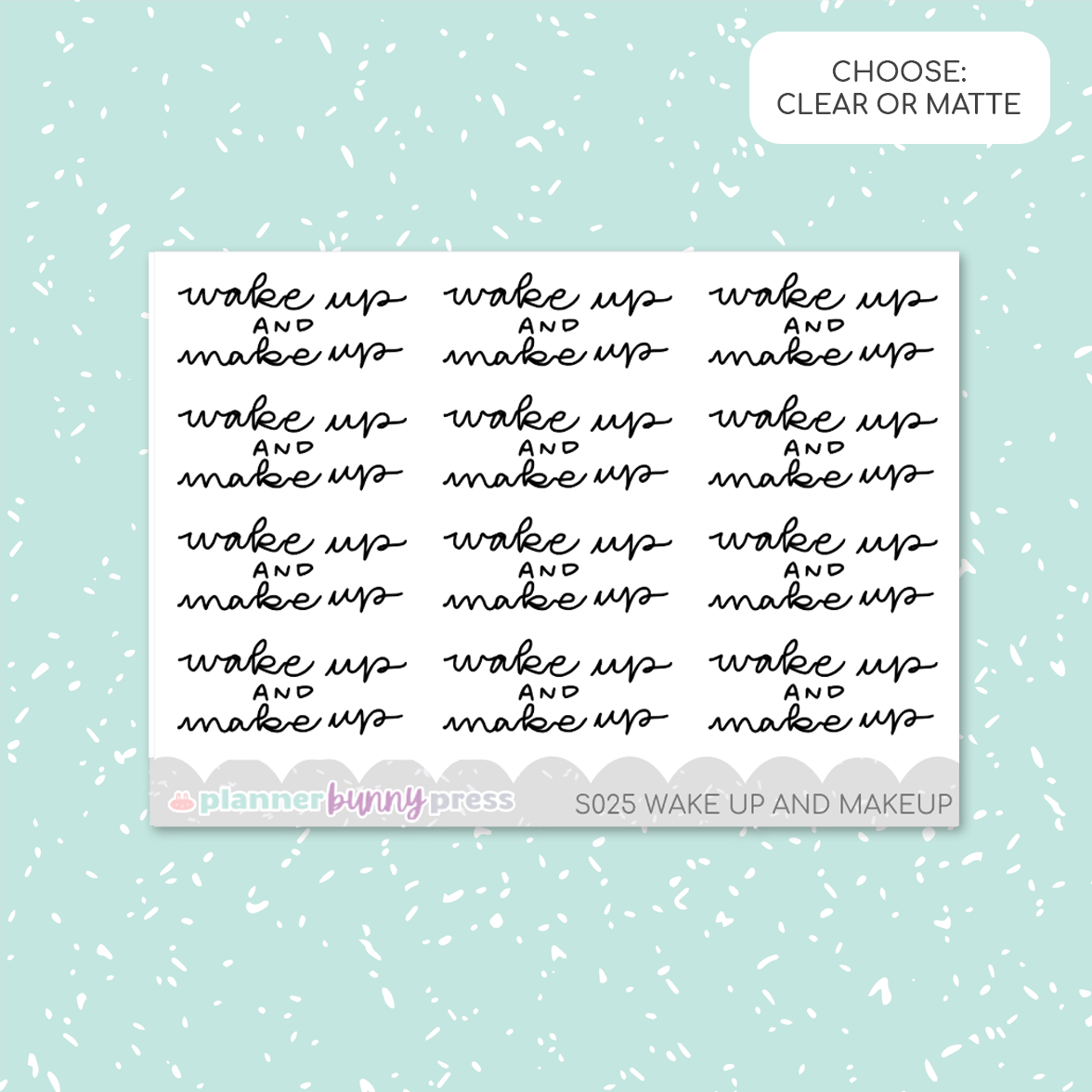 Wake Up & Make Up | Script Mini