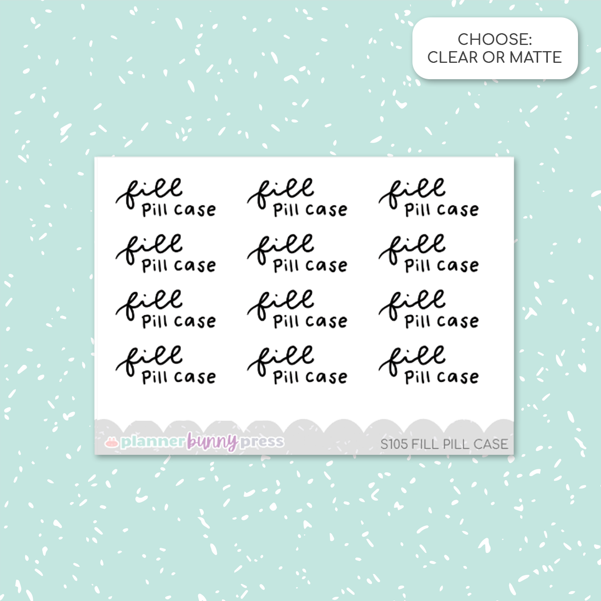 Fill Pill Case | Script Mini