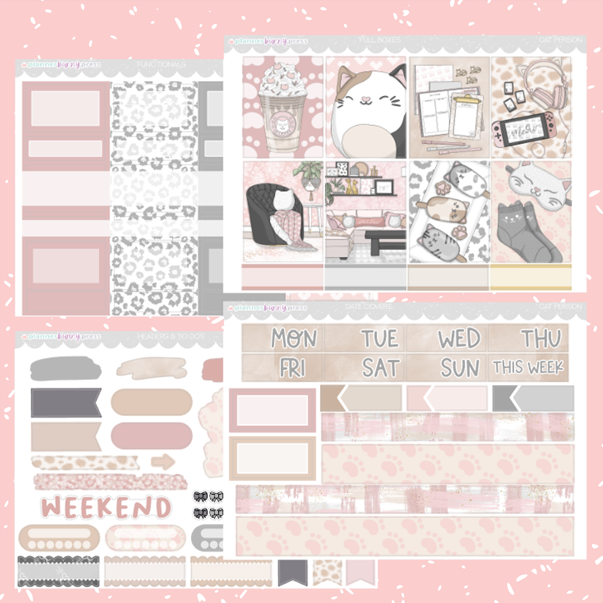 Cat Person | Vertical Sticker Kit