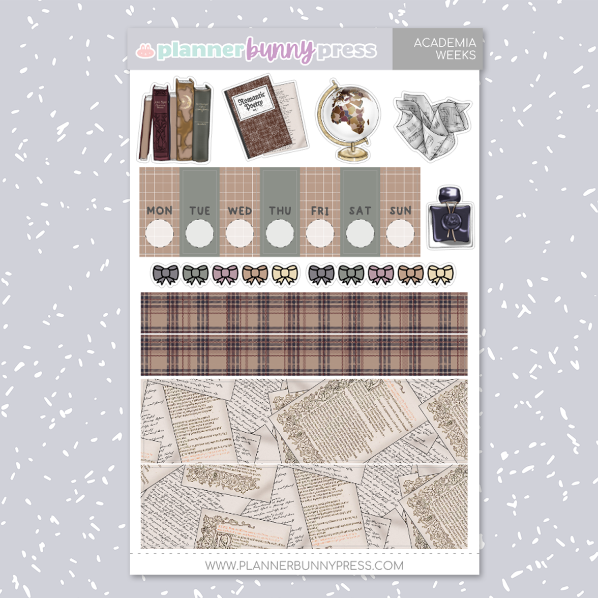 Academia | Hobonichi Weeks Sticker Kit
