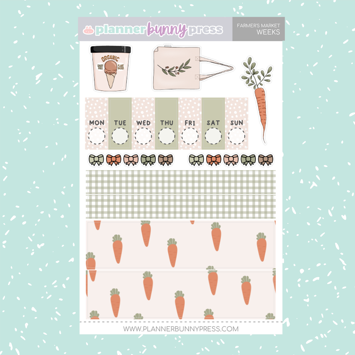 Farmer's Market | Hobonichi Weeks Sticker Kit