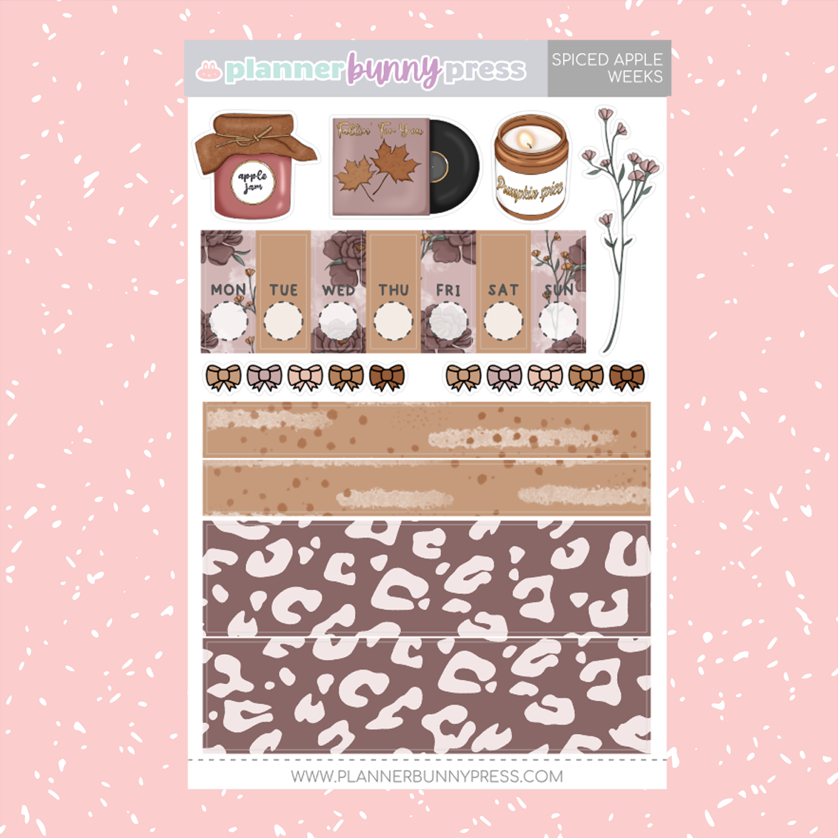 Spiced Apple | Hobonichi Weeks Sticker Kit