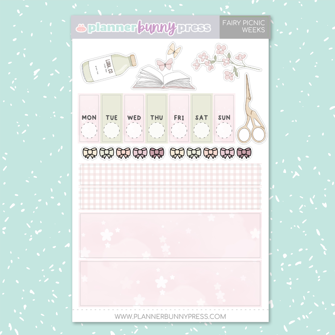 Fairy Picnic | Hobonichi Weeks Sticker Kit