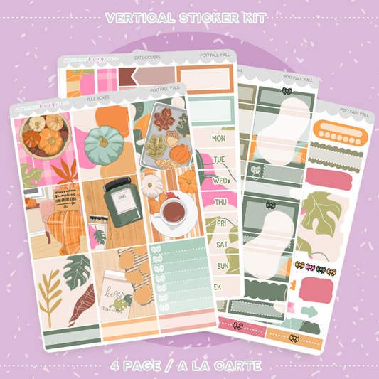 Fall Y'all | Vertical Sticker Kit