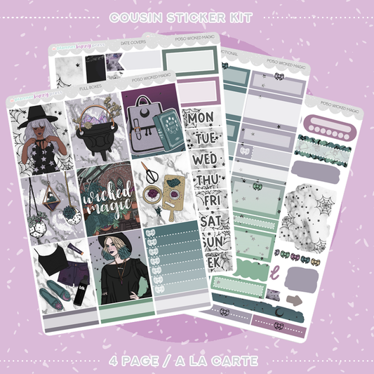 Wicked Magic | Hobonichi Cousin Sticker Kit