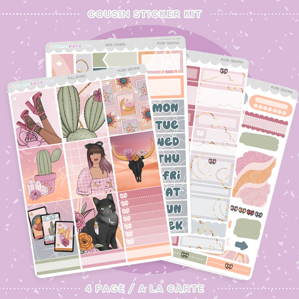 Sedona | Hobonichi Cousin Sticker Kit