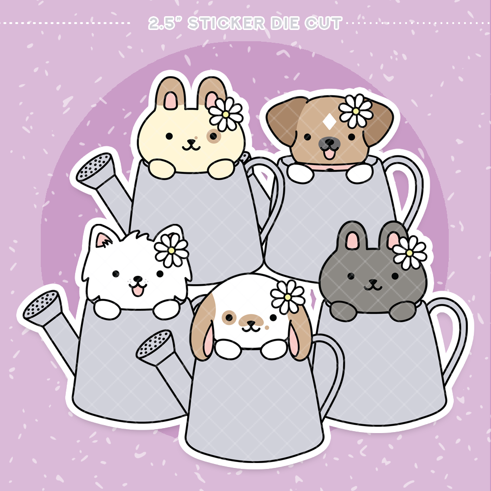 In The Garden Sticker Die Cut