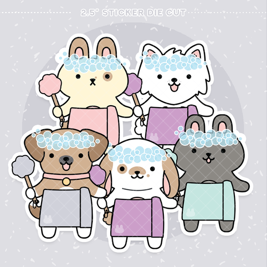 Tub Time Sticker Die Cut