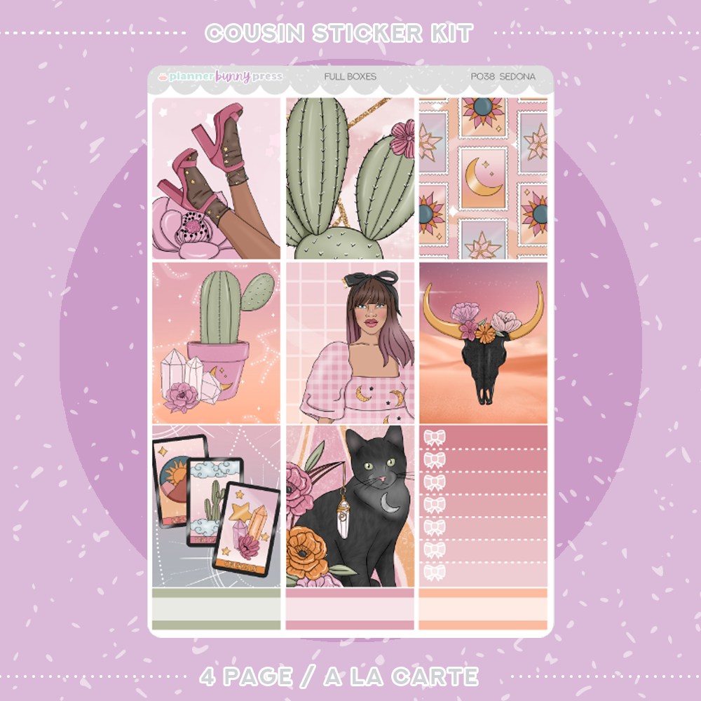 Sedona | Hobonichi Cousin Sticker Kit