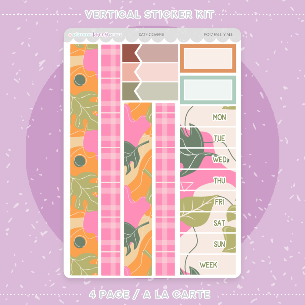 Fall Y'all | Vertical Sticker Kit