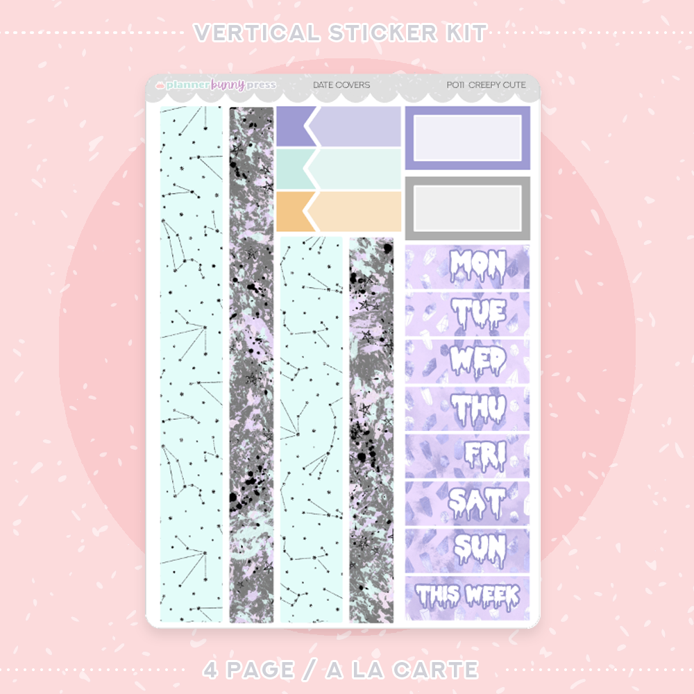 Creepy Cute | Vertical Sticker Kit