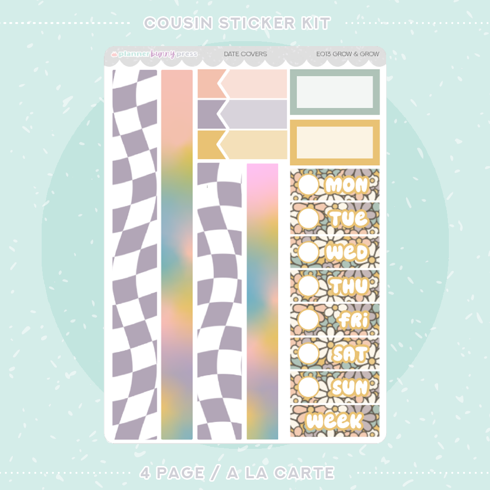 Grow & Grow | Hobonichi Cousin Sticker Kit