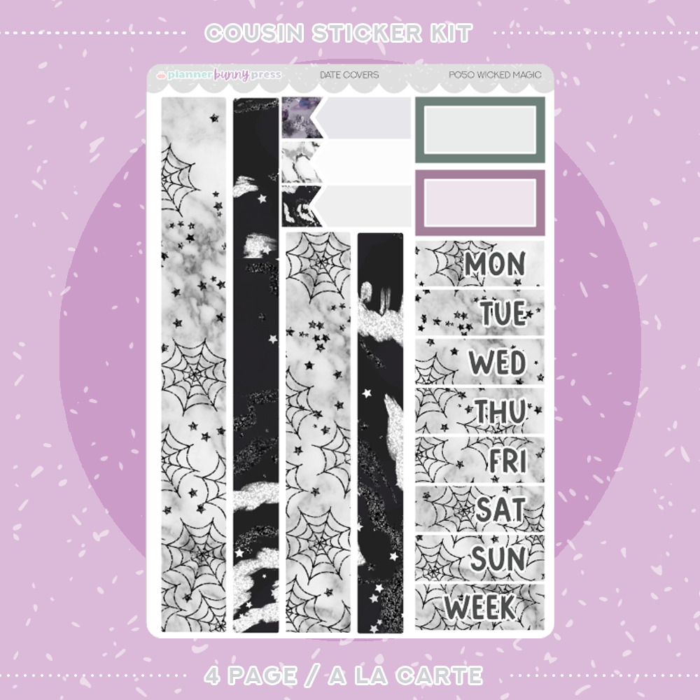 Wicked Magic | Hobonichi Cousin Sticker Kit