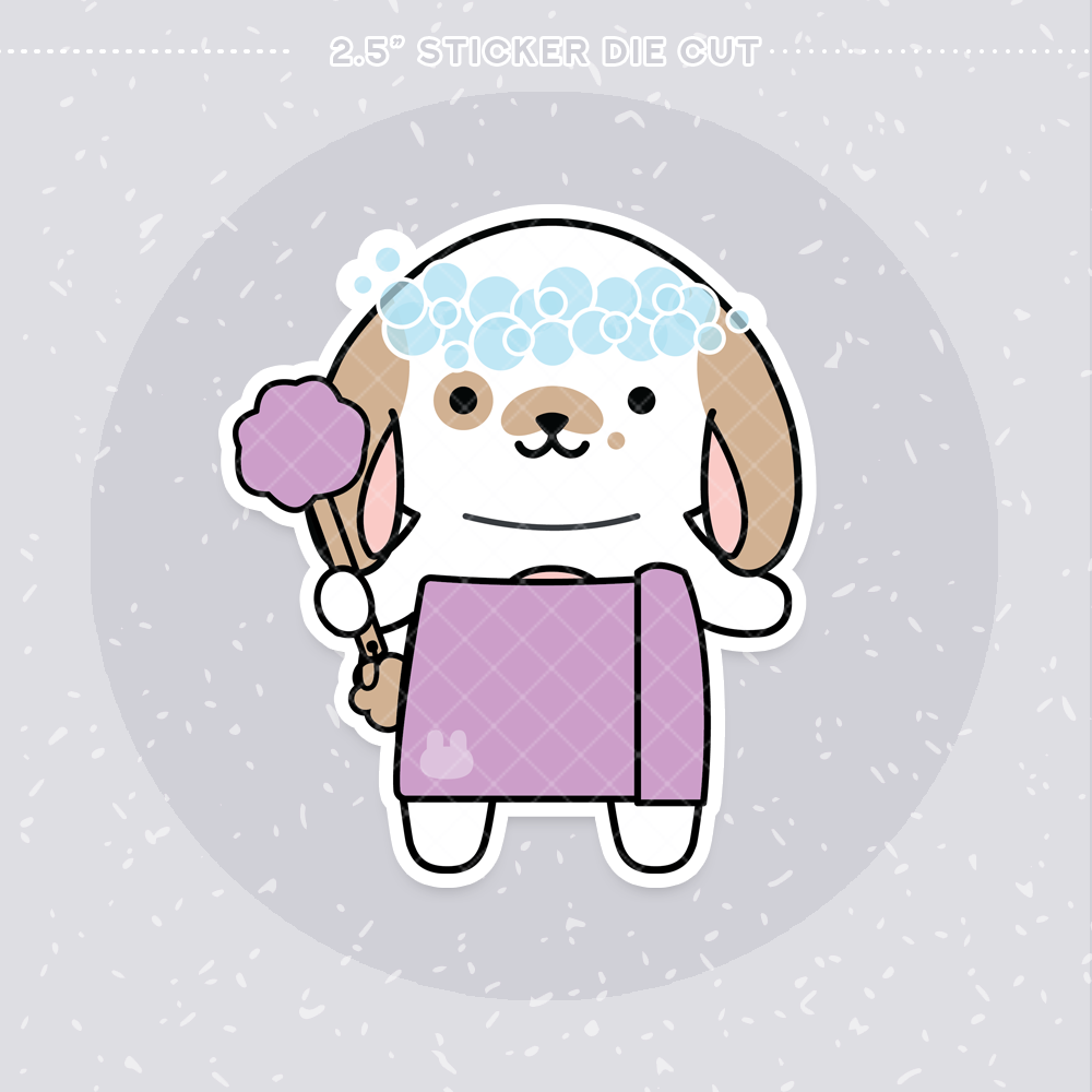 Tub Time Sticker Die Cut