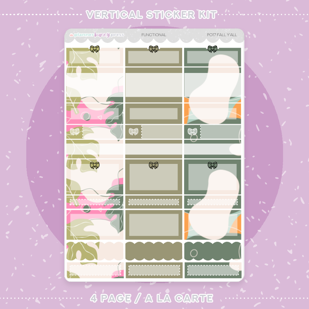 Fall Y'all | Vertical Sticker Kit