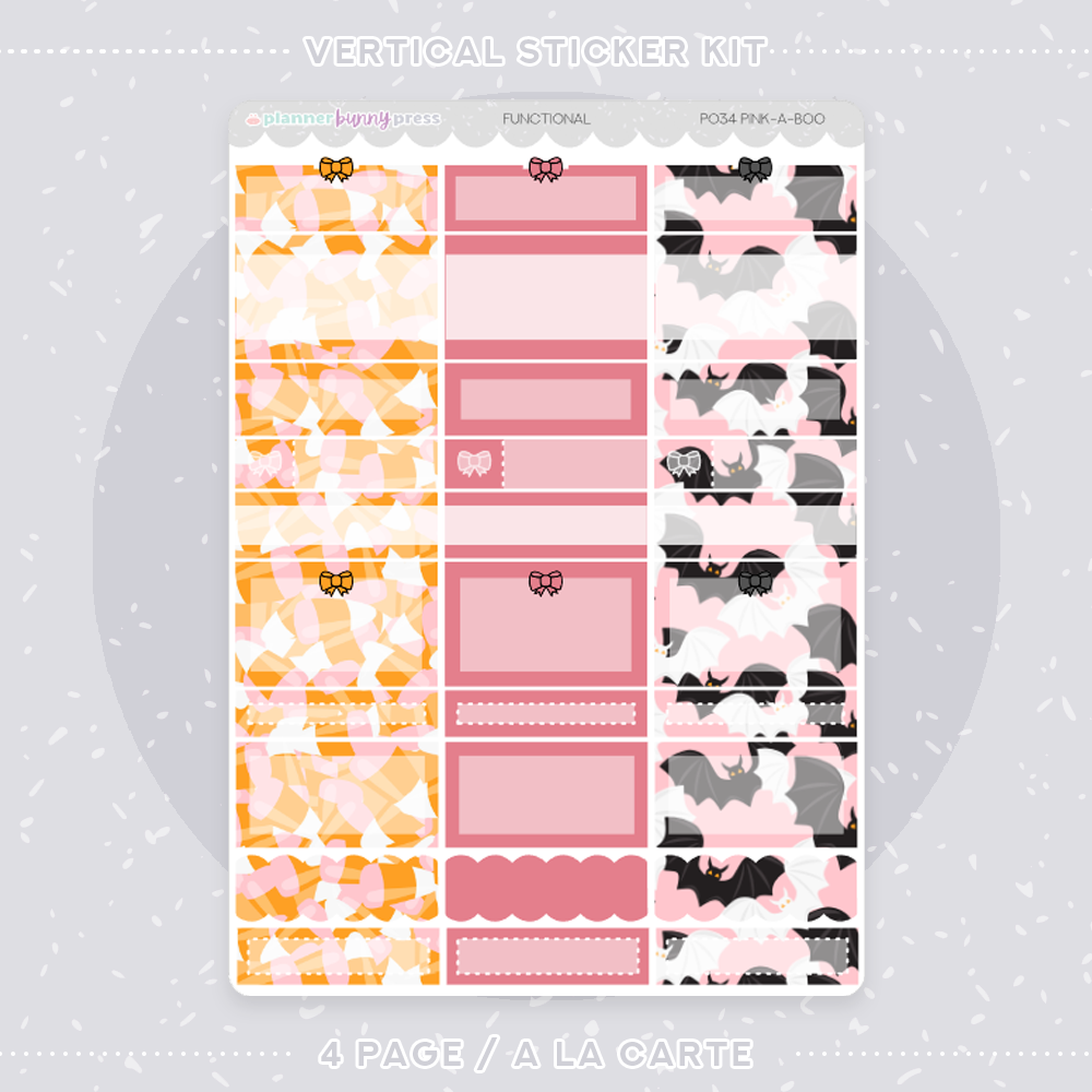Pink-a-Boo | Vertical Sticker Kit