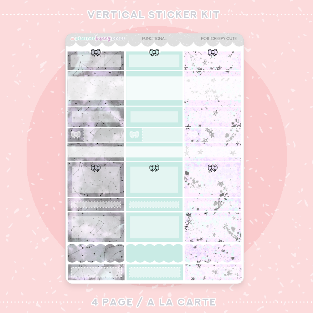 Creepy Cute | Vertical Sticker Kit