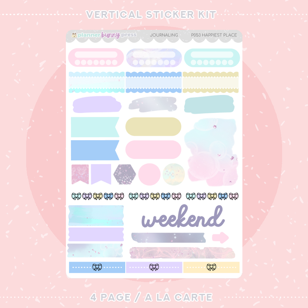 Happiest Place | Vertical Sticker Kit