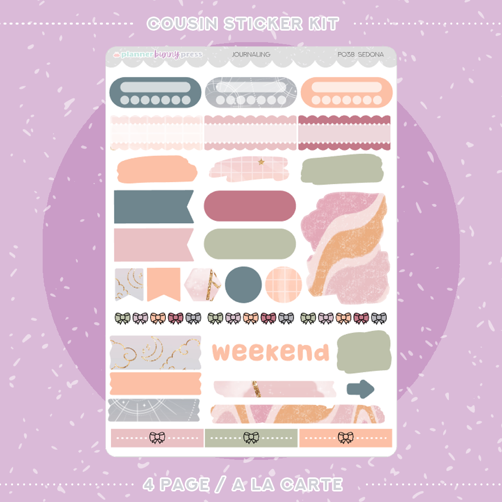 Sedona | Hobonichi Cousin Sticker Kit