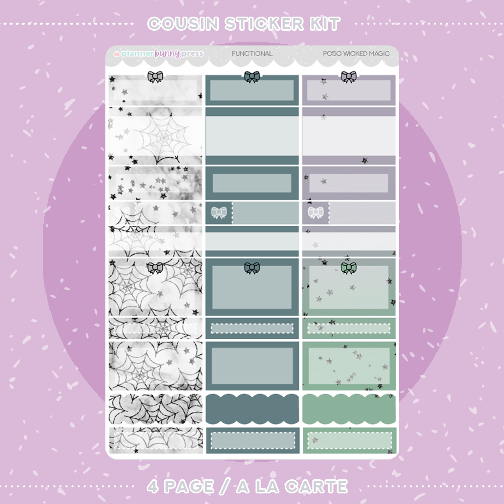 Wicked Magic | Hobonichi Cousin Sticker Kit