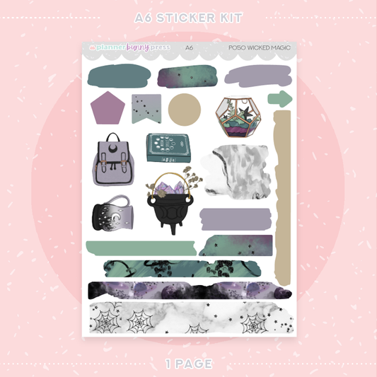 Wicked Magic | A6 Sticker Kit