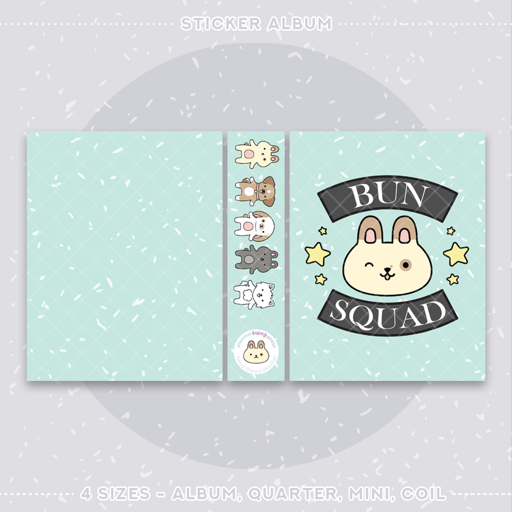 Bunsquad Blue Sticker Album