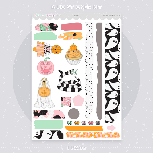 Pink-a-Boo | Bujo Sticker Kit