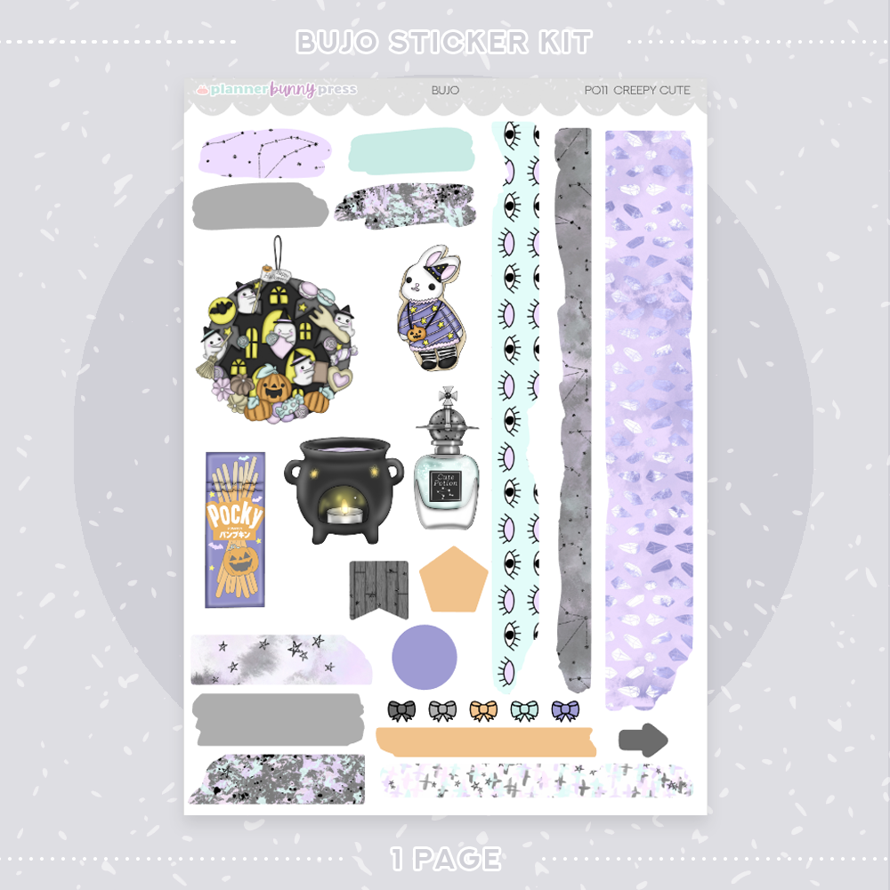 Creepy Cute | Bujo Sticker Kit