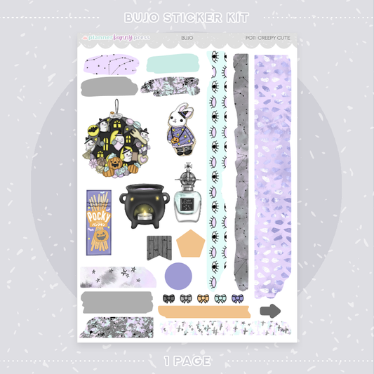Creepy Cute | Bujo Sticker Kit